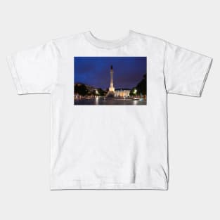 Rossio at dusk Lisbon, Portugal Kids T-Shirt